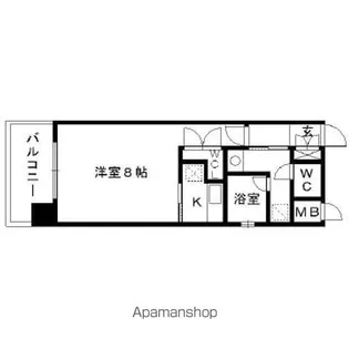 アソシアグロッツォ博多【2階】の間取り