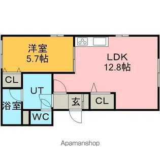 ラーチ麻生【303号室】の間取り