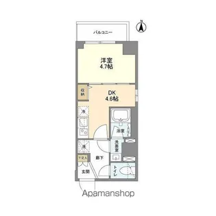 ウェルスクエア錦糸町SOUTH【3階】の間取り