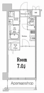 エンクレスト天神WEST【12階】の間取り