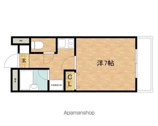 カーサエスポワール【403号室】の間取り