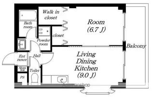 ネオクレスト壱番館【412号室】の間取り