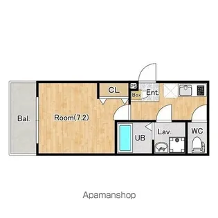 ジーメゾン福生牛浜リント【1階】の間取り