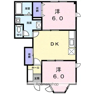 プチハウスⅡ【1階】の間取り