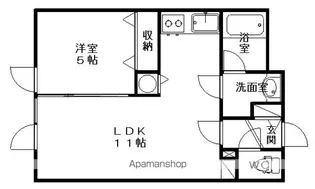 ラグ161E【1階】の間取り