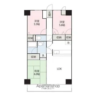 エクレール高崎【7階】の間取り