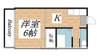 エルヴィーナ旭ヶ丘【A203号室】の間取り