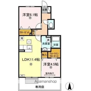 グランシャリオ【1階】の間取り