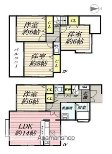 神奈川県鎌倉市岩瀬【一戸建】の間取り