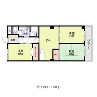 ドリーム中加賀屋【3階】の間取り