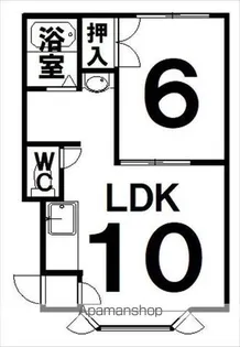 オアシスⅠ【205号室】の間取り
