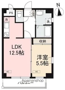 メルベーユ観光通【401号室】の間取り