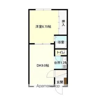 紅栄ハイツ【3号室】の間取り