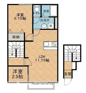 レガードエム【B2202号室】の間取り