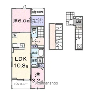 ヒカルサ西大宮【3階】の間取り