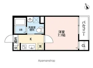 N&A home 露橋(エヌアンドエーホームツ【3階】の間取り