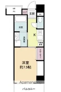 フォレステージュ天神【7階】の間取り