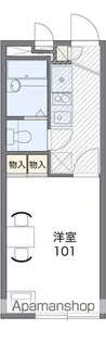 レオパレス美原東Ⅱ【1階】の間取り