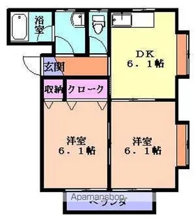 タウンハウス堺B棟【5号室】の間取り