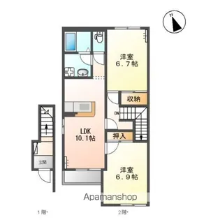 ベアドール【2階】の間取り