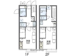 レオパレスオリーブの木【1階】の間取り