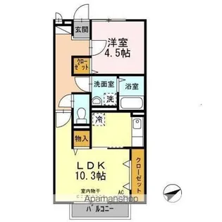 ポルティエ【2階】の間取り