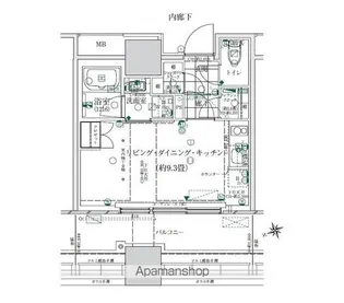 ローレルタワールネ浜松町【3階】の間取り