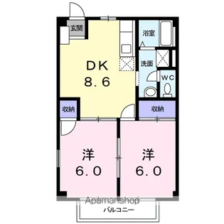 ソレイユ【1階】の間取り