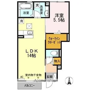 プランドール ヴェール【1階】の間取り