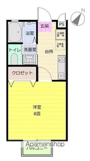 ウッドフィールドS【1階】の間取り