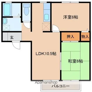 セントレージュA【1階】の間取り