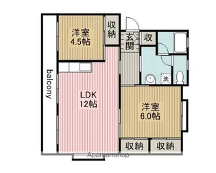 第2丸博ビル【4階】の間取り