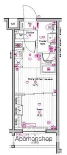 THE PREMIUM CUBE G 東中野【3階】の間取り