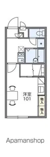 レオパレスタウンコート南矢三Ⅱ【204号室】の間取り