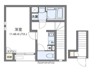 クレイノベル アンジュ【2階】の間取り