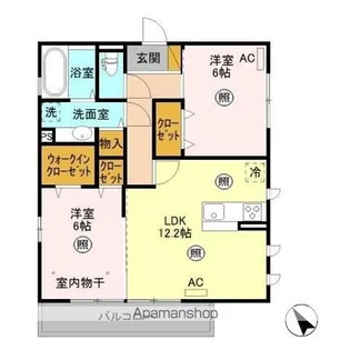 キュウブオンダ泉【3階】の間取り