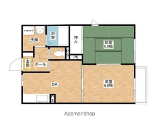 クレール高師浜【2階】の間取り