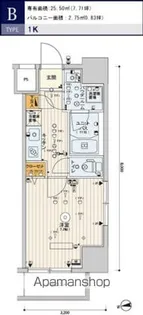スカイコート上野稲荷町【11階】の間取り