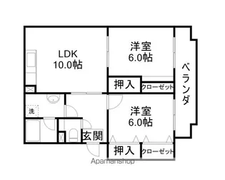 東英ハイツ弐番館【1階】の間取り