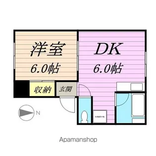 シュガーハイツ【101号室】の間取り