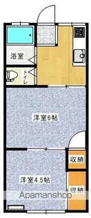 シャトルチバ【102号室】の間取り