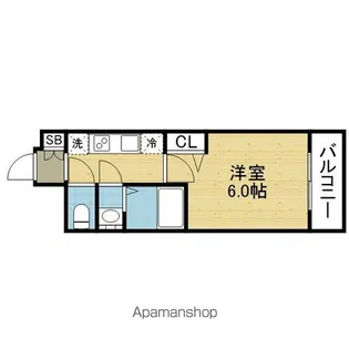 プレリス北巽駅前ラバルス【404号室】の間取り