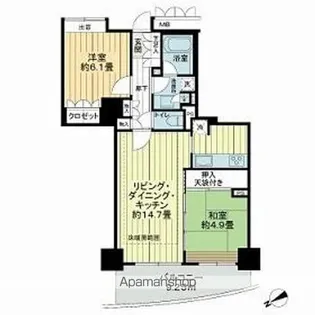 マークスタワー【13階】の間取り