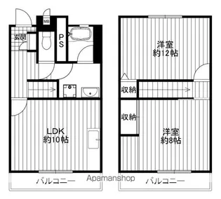 メゾンセレナイト【4階】の間取り