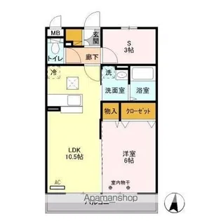 SYMPHONY B【1階】の間取り