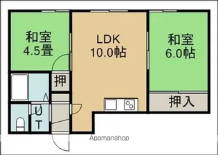 森林ハイツ【1階】の間取り