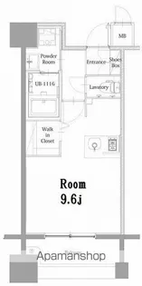エンクレスト呉服町【6階】の間取り
