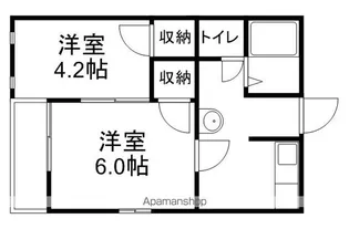 グラントム新和Ⅲ【2階】の間取り