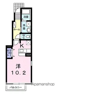 ガーデンハウス西塚【1階】の間取り