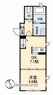 エトワール御船【1階】の間取り